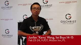 RED HAT FEB 2018 -Junfan "Kerry' Wang, 1st Boys 14 15