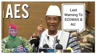 Mali's Prime Minister sends warning to AU as he takes on ECOWAS-AES crisis [English speech]