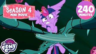 SEASON 4 MINI MOVIE  | 4 HOURS | My Little Pony: Friendship is Magic | Mega Compilation 