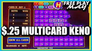 $.25 Aristocrat Multicard KENO #FreePlayMay