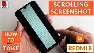 How To Take Scrolling Screenshot On The Xiaomi Redmi 8