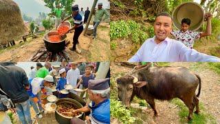 200 KG Buffalo Meat Cooking in Nepal Village | Mubashir Saddique | Village Food Secrets