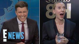 Scarlett Johansson SHOCKED by Colin Jost's NSFW Joke About Her on SNL | E! News