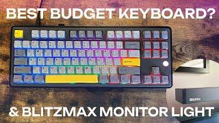 SUPER SATISFYING TYPING: Ajazz AK870 Pro BUDGET Keyboard Review + BlitzMax BM ES1 PLUS Monitor Light