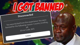 GETTING BANNED FROM RISE OF NATIONS | Roblox