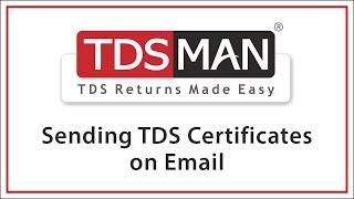 Sending TDS Certificates on Email