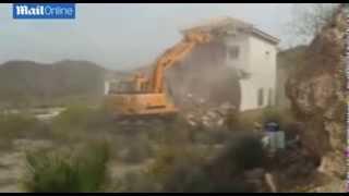 Spanish officials demolish British couple's £170,000 villa