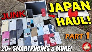 SMOOREZ JAPAN HAUL Part 1 - 20+ JUNK Smartphones & More! (Rambly Show & Tell)