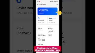 Fix Heating  Problem OnePlus Device || All devices #short #tech