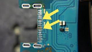 Broken Trace Repair #mobilerepair #electronics