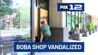 North Portland boba shop closed as owner faces threats, vandalism