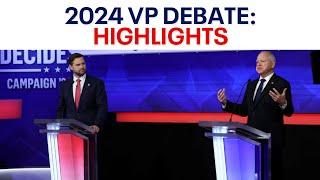 Highlights from 2024 vice presidential debate