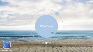 2 min Breathe Bubble |  Breathe Exercises - Sea - Think Nothing Exercise I Breathe In Calm App