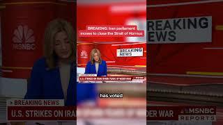 BREAKING: Iran parliament moves to close the Strait of Hormuz