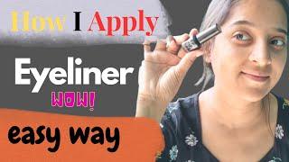 How I apply Eyeliner in easy way for bignner || PR The Explorer #eyelinerhacks