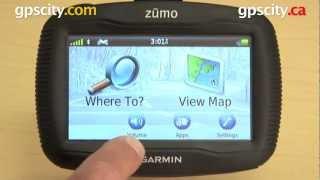 Garmin Zumo 350LM: Volume Page with gpscity.com