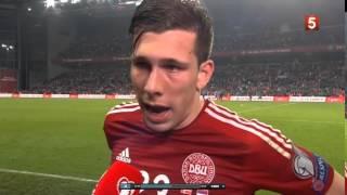 Pierre Emile Højbjerg - emotional after Denmark - Serbia qualifier