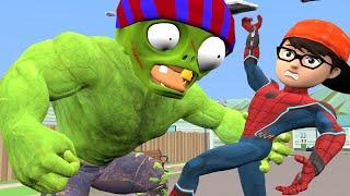 Scary teacher 3D NickSuper vs Giant Zombie - Miss T and Nick rescue Tani Funny animation