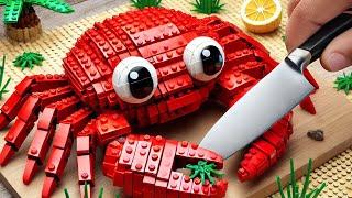 Make Perfect Giant KING CRAB Recipe || Satisfying Lego Cooking Stop Motion vs ASMR