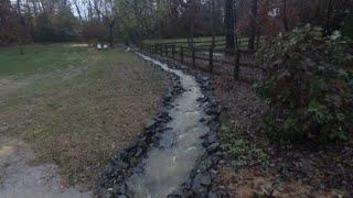 Installing a riprap channel + culvert