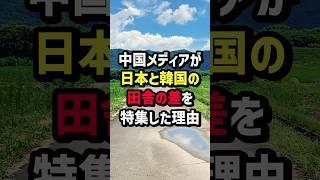 中国メディアが日本と韓国の田舎の差を特集した理由　#海外の反応