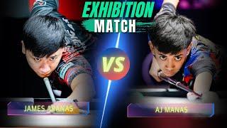 JAMES ARANAS VS AJ MANAS | 9-BALL EXHIBITION MATCH | RACE TO 19 #billiards #9ballpool #highlights