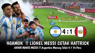 REKOR !! Lionel Messi Hattrick  Argentina Menang 4-1 Vs Peru  Prediksi Argentina Wajib Menang 