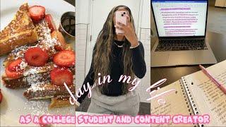 REALISTIC day in my life as a college student & content creator in NYC!