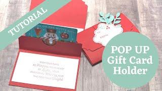 How to make a simple Pop Up Gift Card Holder