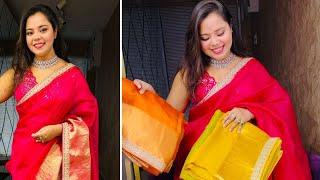 Gulmohar Saree Live|| Exclusive Designer Saree Collection|| Booking No 7003784526 #gulmohar #saree