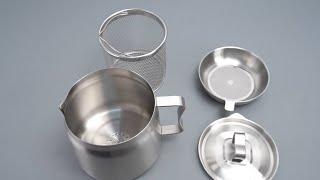 Stainless Steel Multifunctional Oil Strainer Pot Review 2024