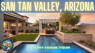 Luxury Home Tour In San Tan Valley Arizona | Backyard Swimming Pool +Outdoor Kitchen | Toll Brothers