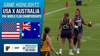 UNITED STATES X AUSTRALIA | IFAF WORLD FLAG CHAMPIONSHIP 2024 | Game Highlights