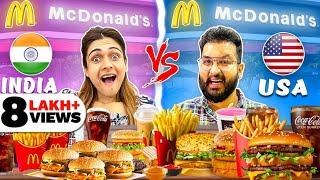  INDIA vs AMERICA McDonald's Entire Menu Challenge 