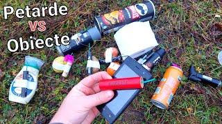 PETARDE vs OBIECTE - SUPER TEST - BOMBĂ VS TELEFON !