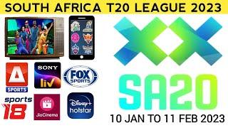 South Africa T20 League Live Streaming & TV Channel List | SA20 League 2023 Live