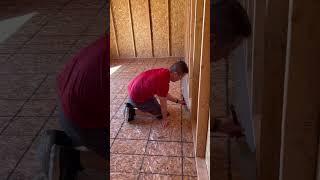 Painting Our Shed Floor #Shorts