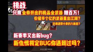 挑战用金券开的极品金武器赚百万！竟开出这武器！辐射区出bug？