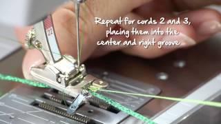 Tutorial: how to sew on cords and ribbons with the BERNINA braiding foot no. 21, 22 and 25