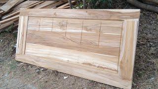 Woodworking project!! How a carpenter makes a minimalist wooden door