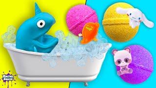 Surprise TOY Bath Balls with Jitters the Nervous Narwhal!