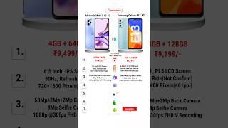 Motorola Moto G13 Vs Samsung Galaxy F13 Phone Comparison #shorts #moto #samsung