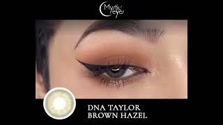 MYSTICEYES DNA Taylor Brown Hazel Prescription Colored Contact Lenses