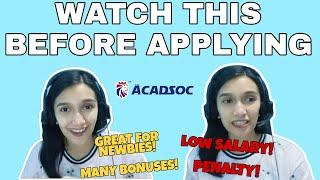 ACADSOC: Work Experience | Honest Review