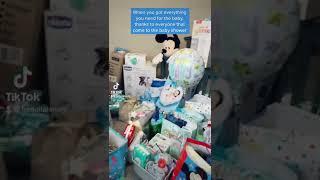 Baby shower haul for baby boy #fyp #pregnant #blessed #babyshower