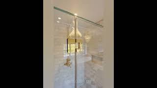 Polished Brass Shower Partition