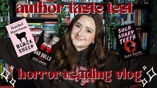 HORROR READING VLOG 2023 | rachel harrison taste test