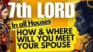 7th LORD - In all Houses - HOW & WHERE WILL YOU MEET YOUR SPOUSE @njshivoham @GISTTClips