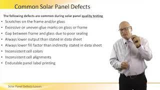 Solar Panel Defects Losses