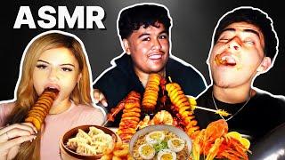 ASMR SEAFOOD MUKBANG | FT. WENDY ORTIZ | BENJY CHAVEZ